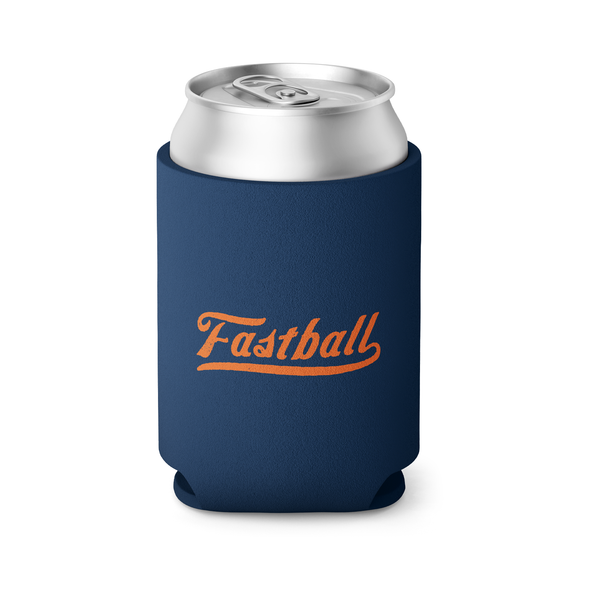 Fastball - Navy Script Logo Koozie