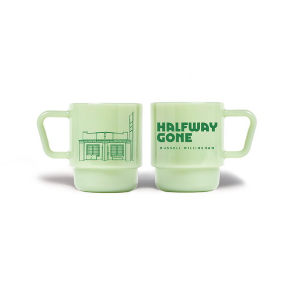 Russell Willingham - Halfway Gone Jade Milk Glass Mug (PRESALE 10/30/2026)