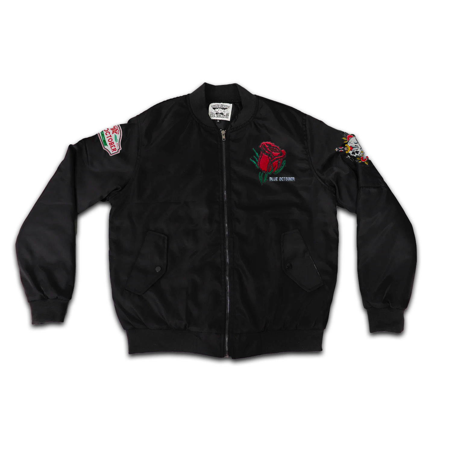 Insulated leather 2025 bomber jacket