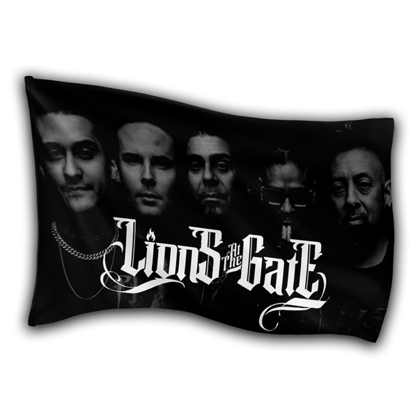 Lions At The Gate - Band Photo Flag