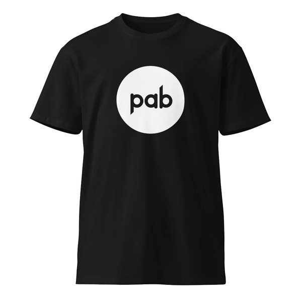 PAB - Black Logo Tee