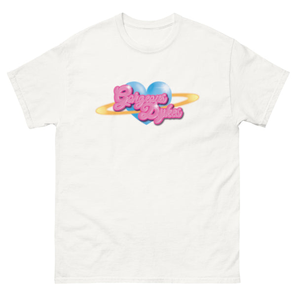 Gorgeous Dykes - White Logo Tee