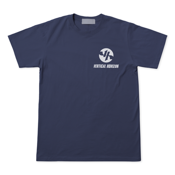 Vertical Horizon - Navy with White Print Logo Tee