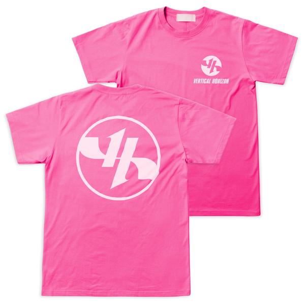 Vertical Horizon - Pink with White Print Logo Tee