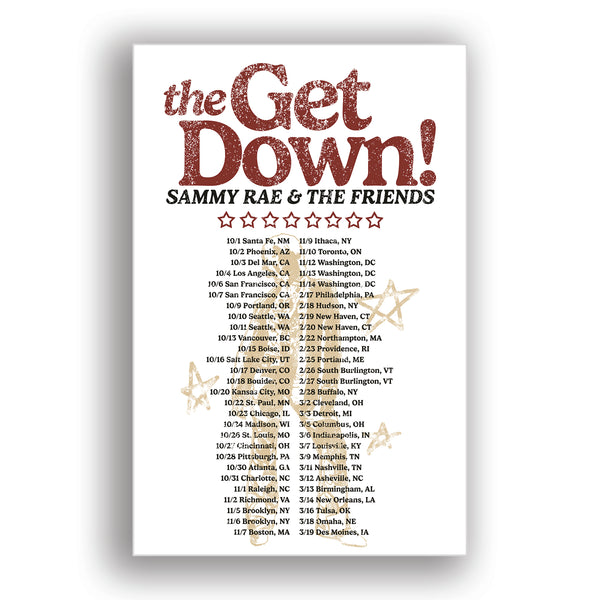 Sammy Rae - The Get Down Tour Poster