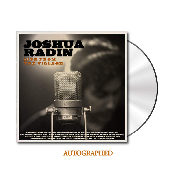 Joshua Radin - Live From The Village Signed CD