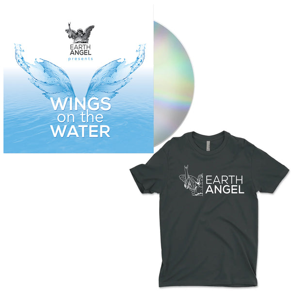 Earth Angel - Wings on the Water CD + Tee Bundle (PRESALE 04/19/2024)