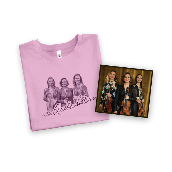 The Quebe Sisters - Lilac Trio Tee + Signed CD Bundle