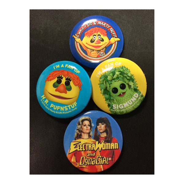 Sid & Marty Krofft Archives - Krofft 1 Inch Button Set