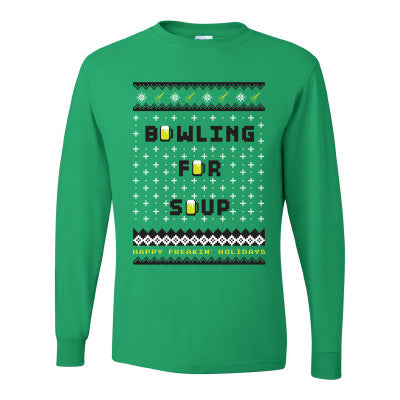 Bowling For Soup - Fake Christmas Sweater Tee (Green)