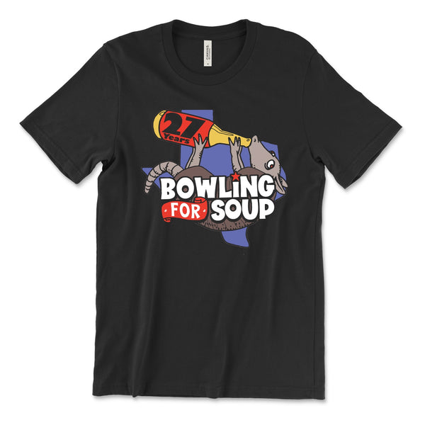 Bowling For Soup - 27 Years Armadillo Tee (Small & Medium Only)