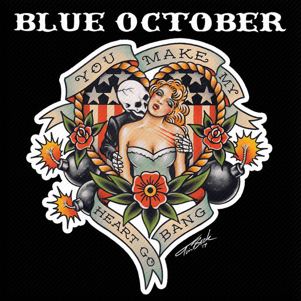 Blue October - Heart Go Bang Sticker