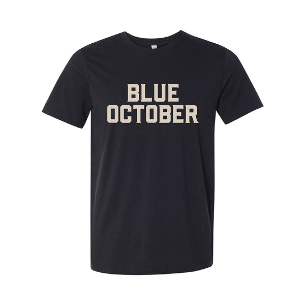 Blue October - Block Text Tee (Black)