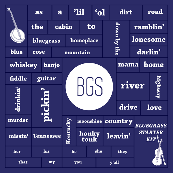 The Bluegrass Situation - Bluegrass Fridge Poetry Magnet Set
