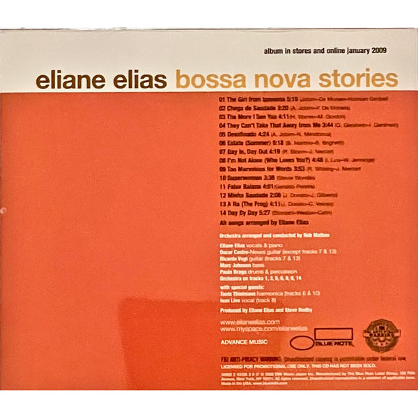 Eliane Elias - Bossa Nova Stories CD (PR Without Cover)