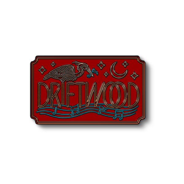 Driftwood - Heron Logo Enamel Pin