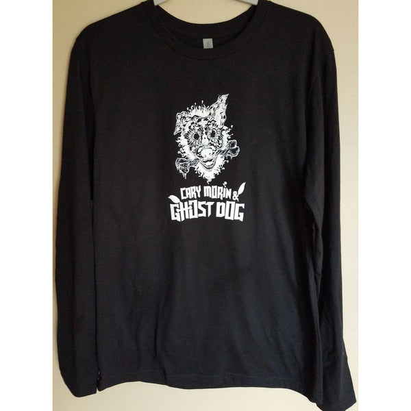 Cary Morin - Ghost Dog Long Sleeve Tee (Black with White Logo)