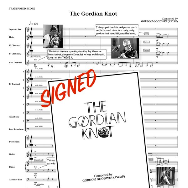 Gordon Goodwin's Big Phat Band - The Gordian Knot Signed Souvenir Score Book