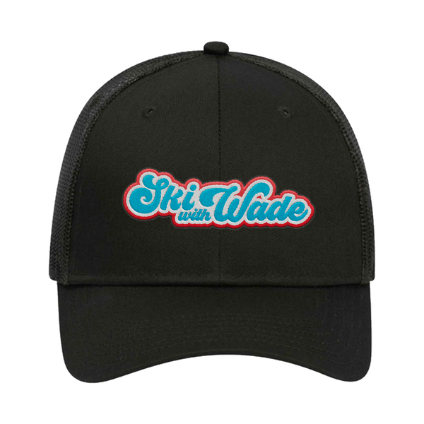 Ski With Wade - Black Trucker Hat