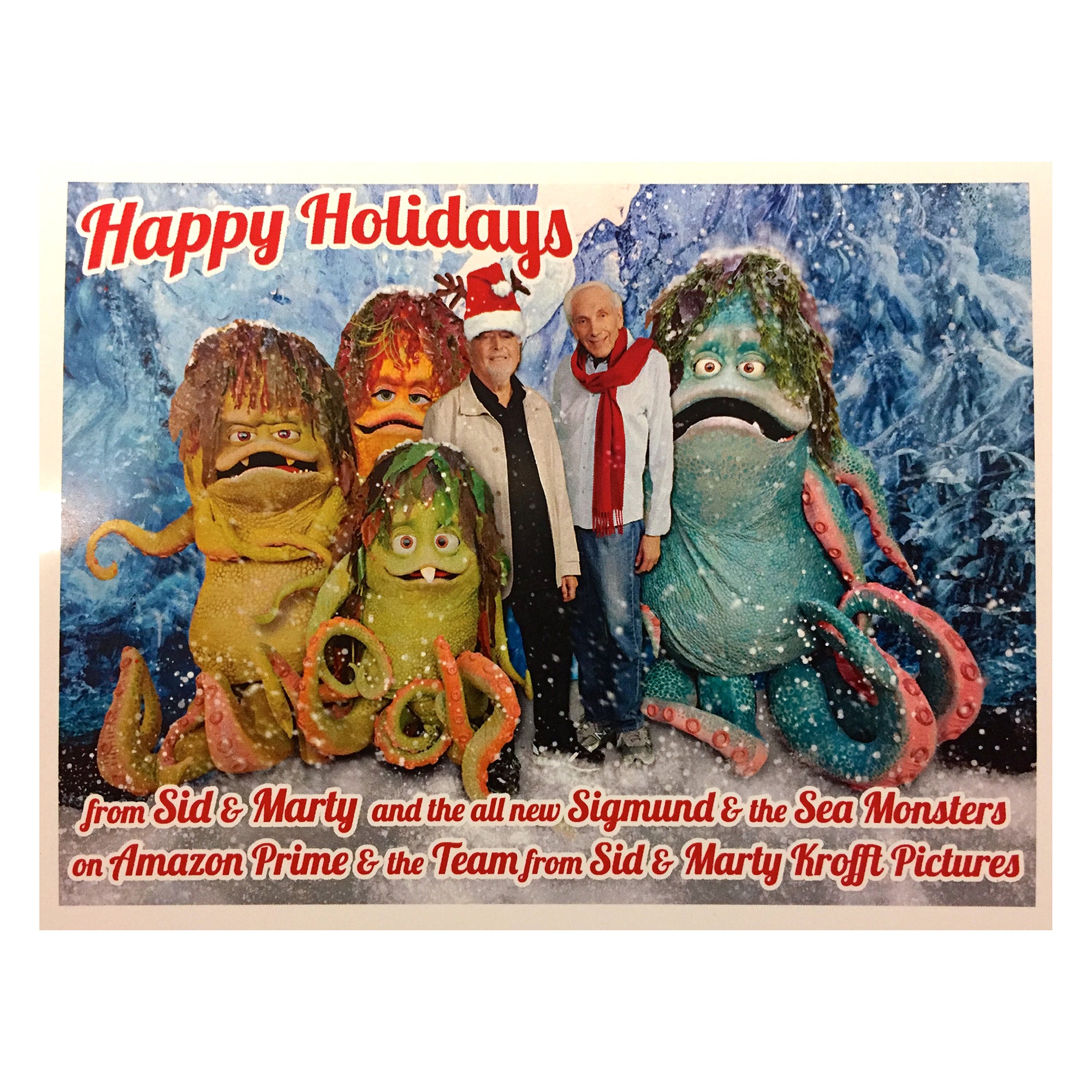 amazon sea monsters Sid & Marty Krofft - Sea Monsters Holiday Card