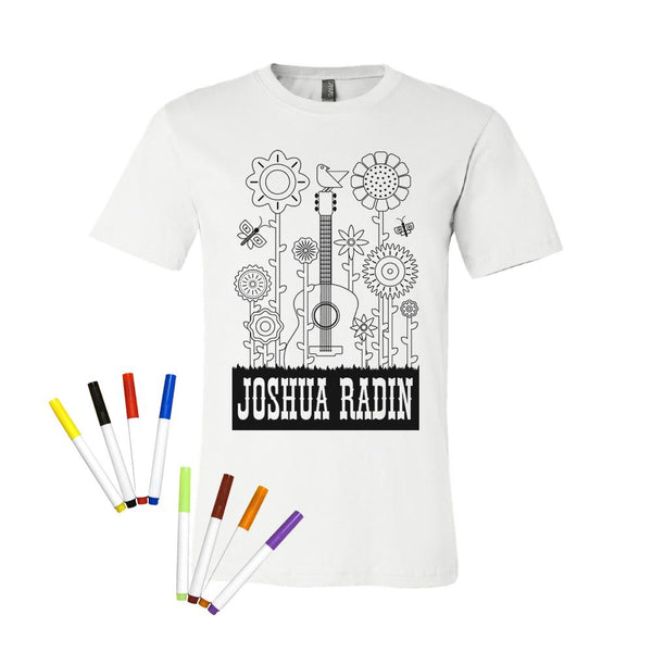 Joshua Radin - Flower Guitar Decoratable Tee