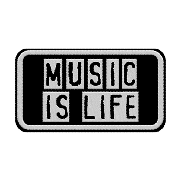 Support Local Music - Music Is Life Patch