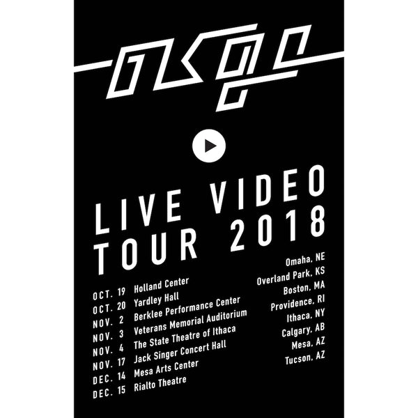 OK Go - Limited Edition 2018 Live Video Tour Poster