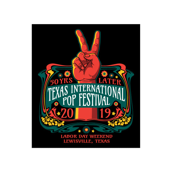 Texas International Pop Festival - Sticker