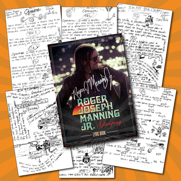 Roger Joseph Manning Jr. - Signed Glamping Lyric/Art Book