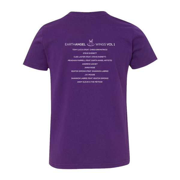 Earth Angel - Purple Youth Tee