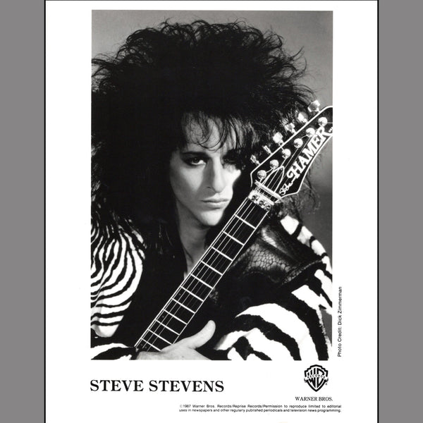 Steve Stevens - Vintage Zebra Coat Guitar Photo
