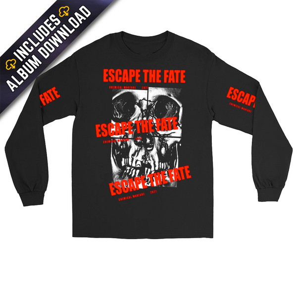 Escape The Fate - Chemical Warfare Long Sleeve Skull Tee