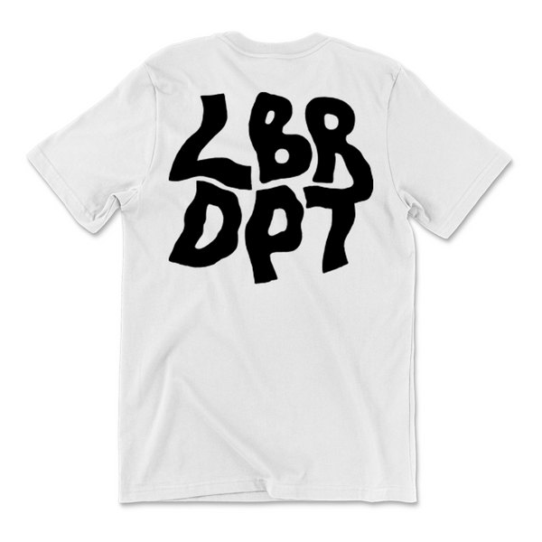 LBR DPT - White Logo Tee