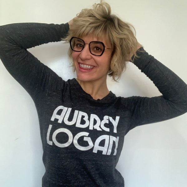 Aubrey Logan - Womens Long Sleeve Tee (Dark Gray)