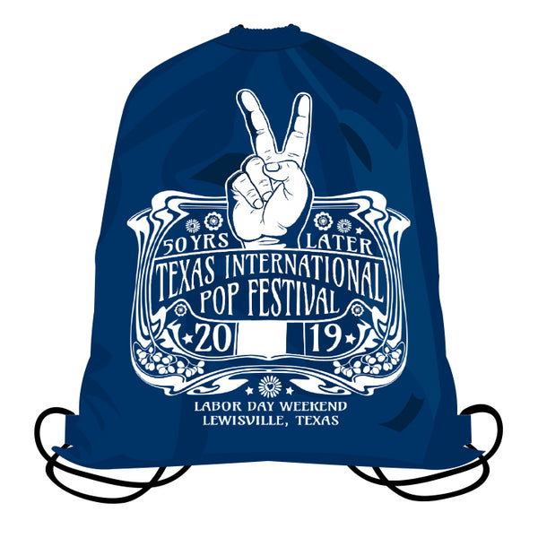 Texas International Pop Festival - Drawstring Backpack