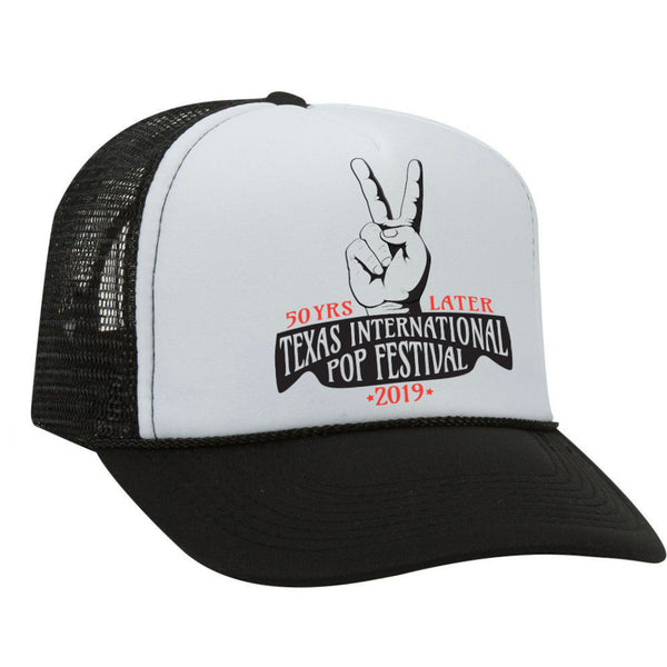 Texas International Pop Festival - Trucker Hat Black/White