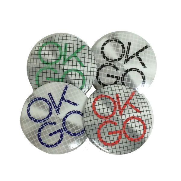 OK Go - Crosshatch Logo Button