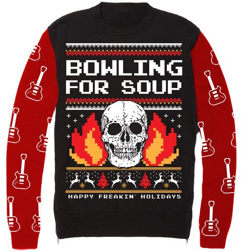 Bowling For Soup - Happy Freakin' Holidays Ugly Christmas Sweater (Small Only)