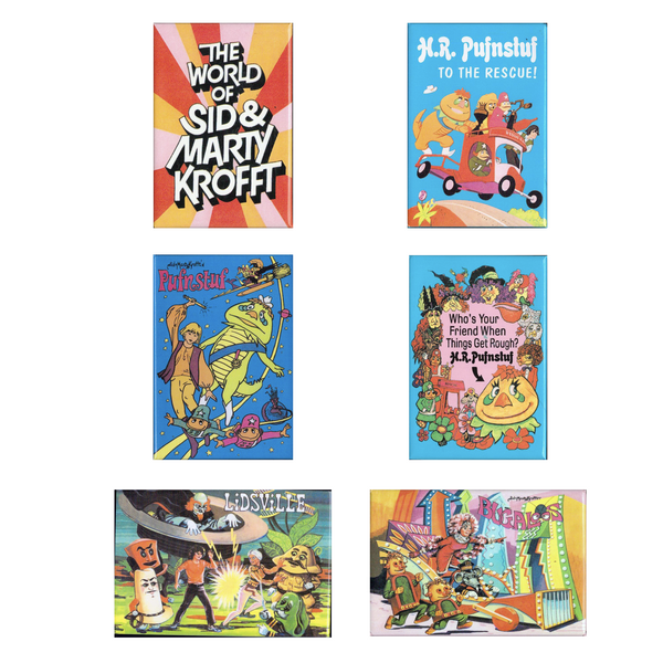 Sid and Marty Krofft Archives - 6 Magnet Bundle
