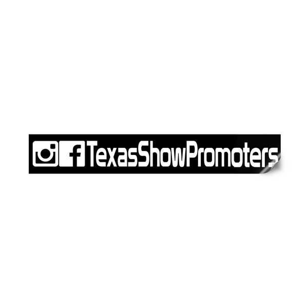 Throwback Texas Show Promoters Banner Style Sticker