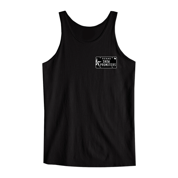 Throwback Texas Show Promoters License Plate Tank