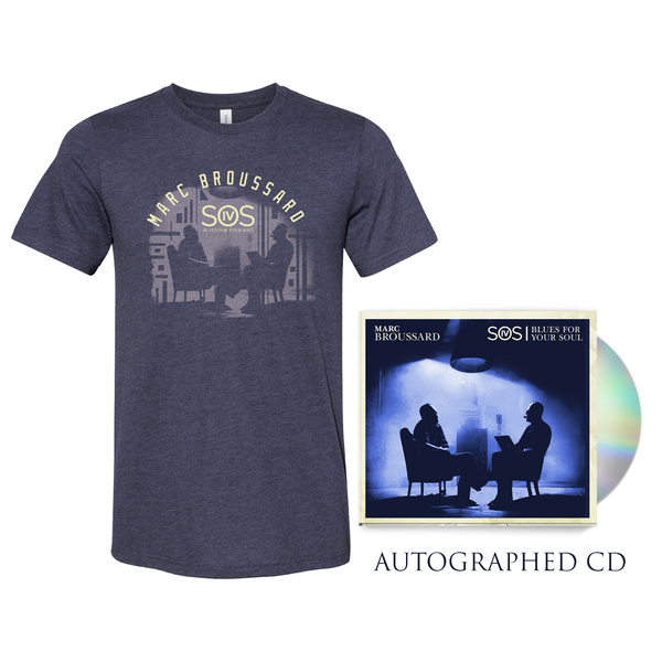 Marc Broussard - S.O.S. IV Autographed CD + Blues For Your Soul Tee