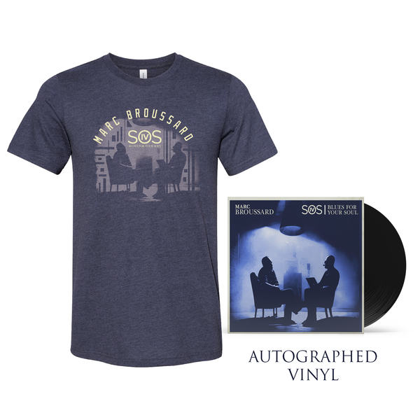 Marc Broussard - S.O.S. IV Autographed Vinyl + Blues For Your Soul Tee