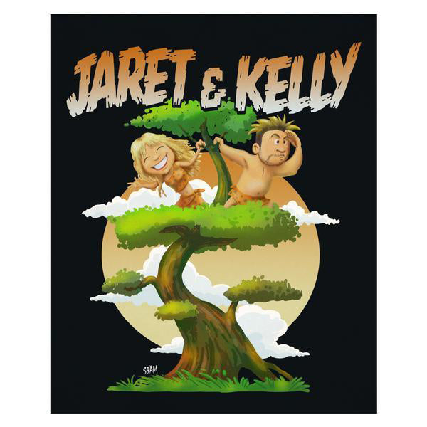 Jaret & Kelly - Super Exclusive Silk Screen Signed and Numbered Poster