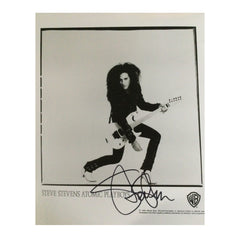 Steve Stevens - Vintage Standing With White Guitar Photo - Bandwear