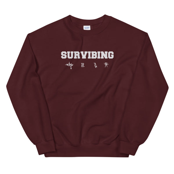 SUR - SURVIBING Sweatshirt (Maroon)