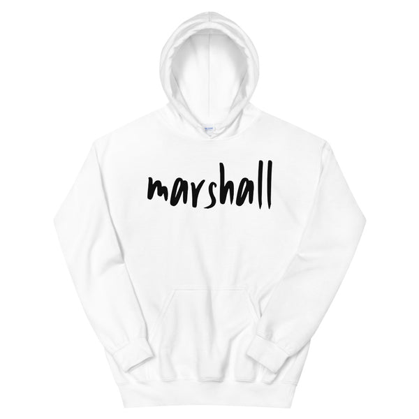 Marshall - White Logo Hoodie