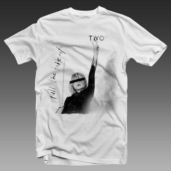 TWO - Pull the Knife Out EP Tee White