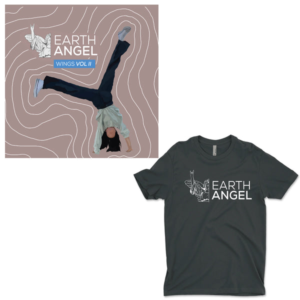 Earth Angel - Wings II CD + Tee Bundle